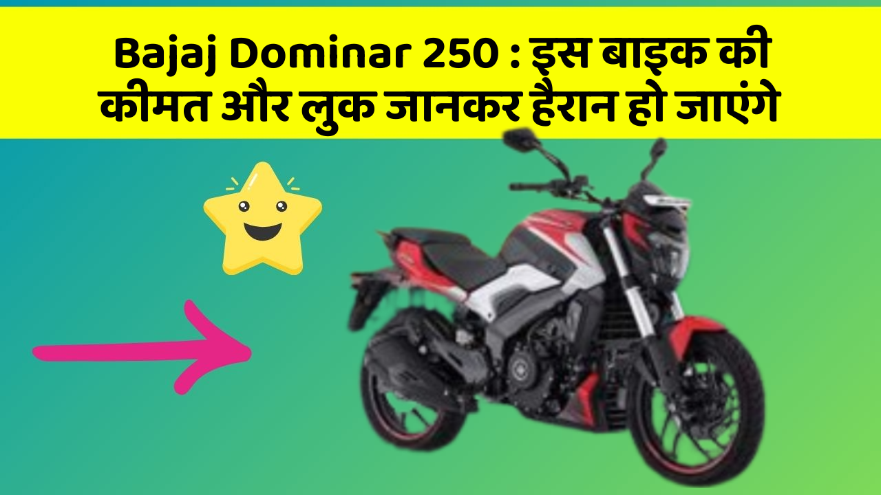 Bajaj Dominar 250: इस बाइक की कीमत और लुक जानकर हैरान हो जाएंगे